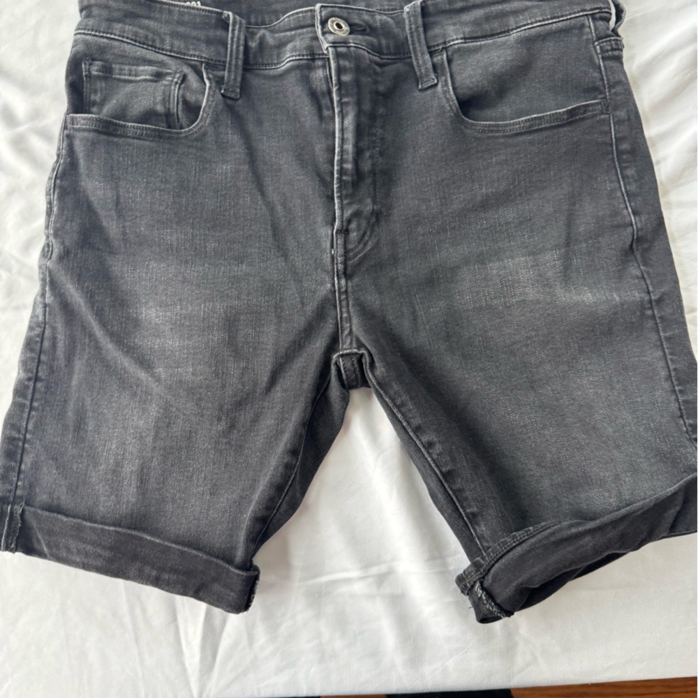 G-Star Gray Jean Shorts for Men